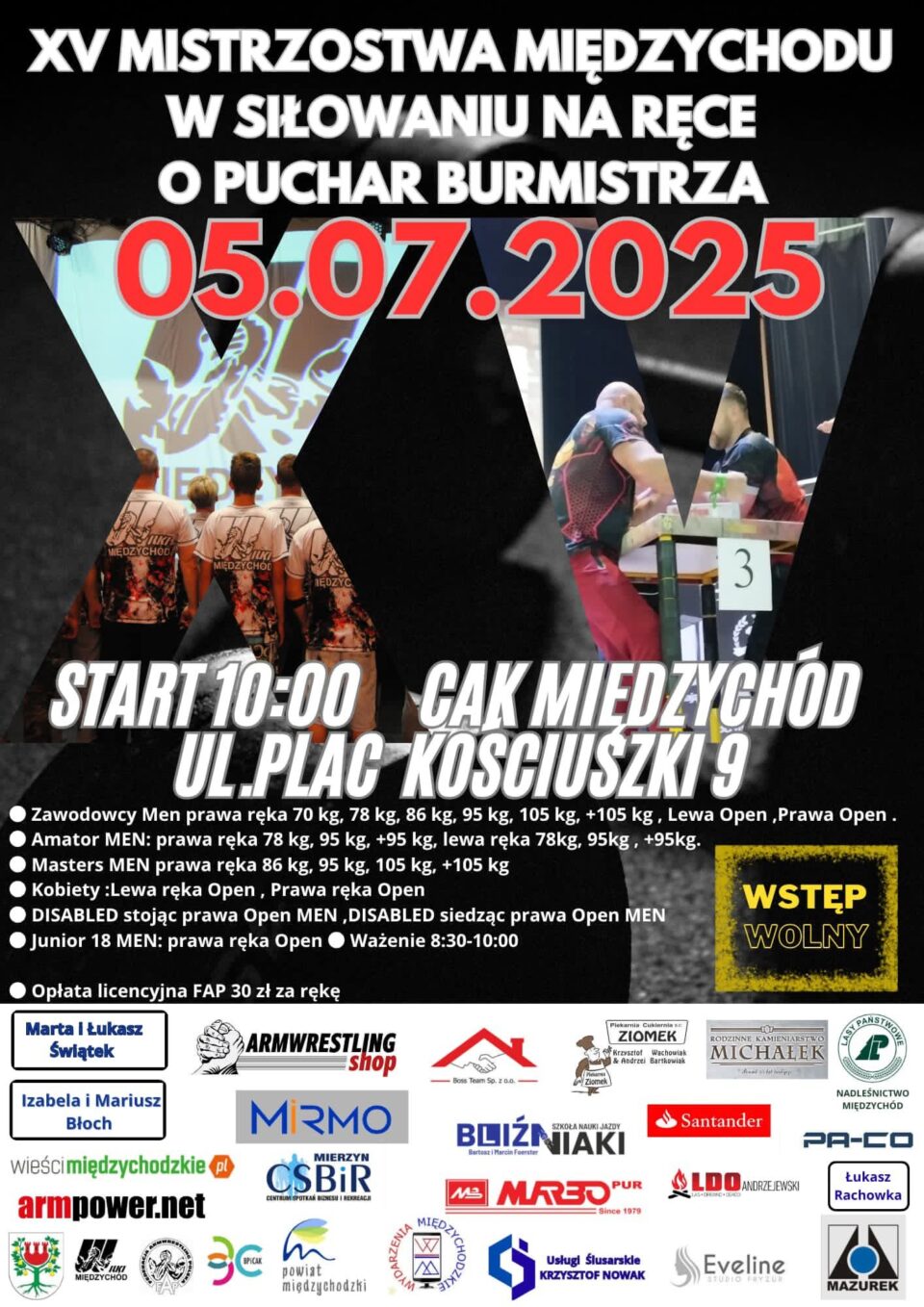 Międzychód zawody w Armwrestlingu