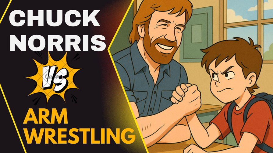 chuck norris armwrestling