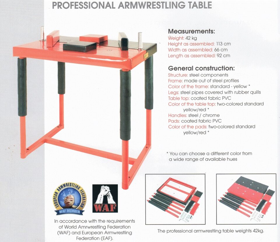 stół do armwrestlingu waf