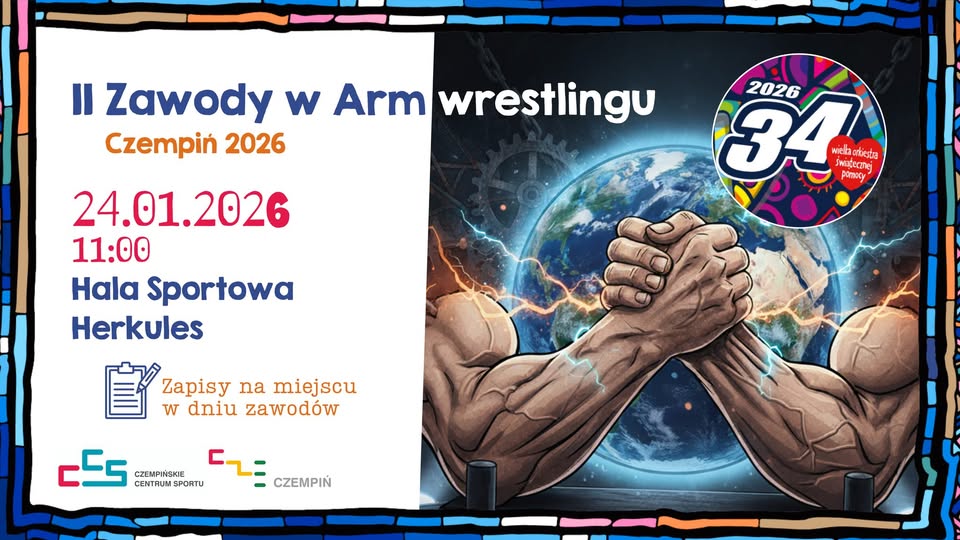 Zawody Armwrestlingu w Czempiniu z okazji WOŚP 2025