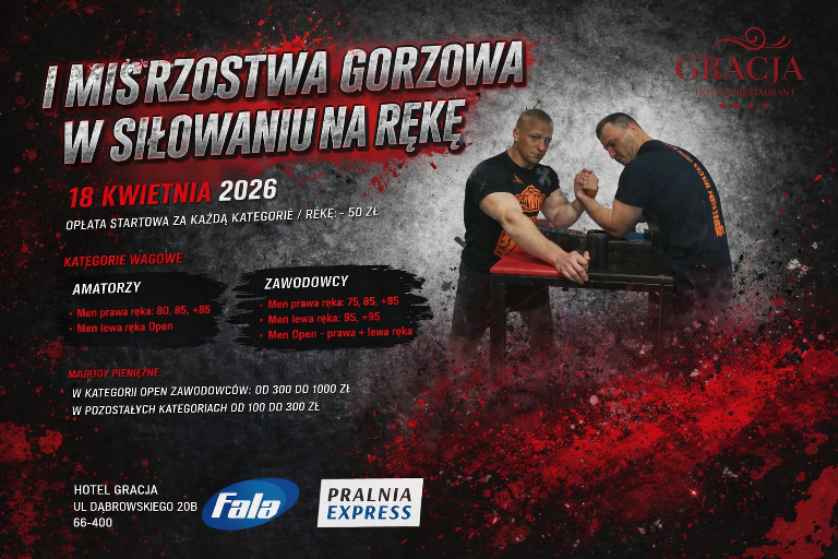 I MISTRZOSTWA GORZOWA W SIŁOWANIU NA RĘKĘ