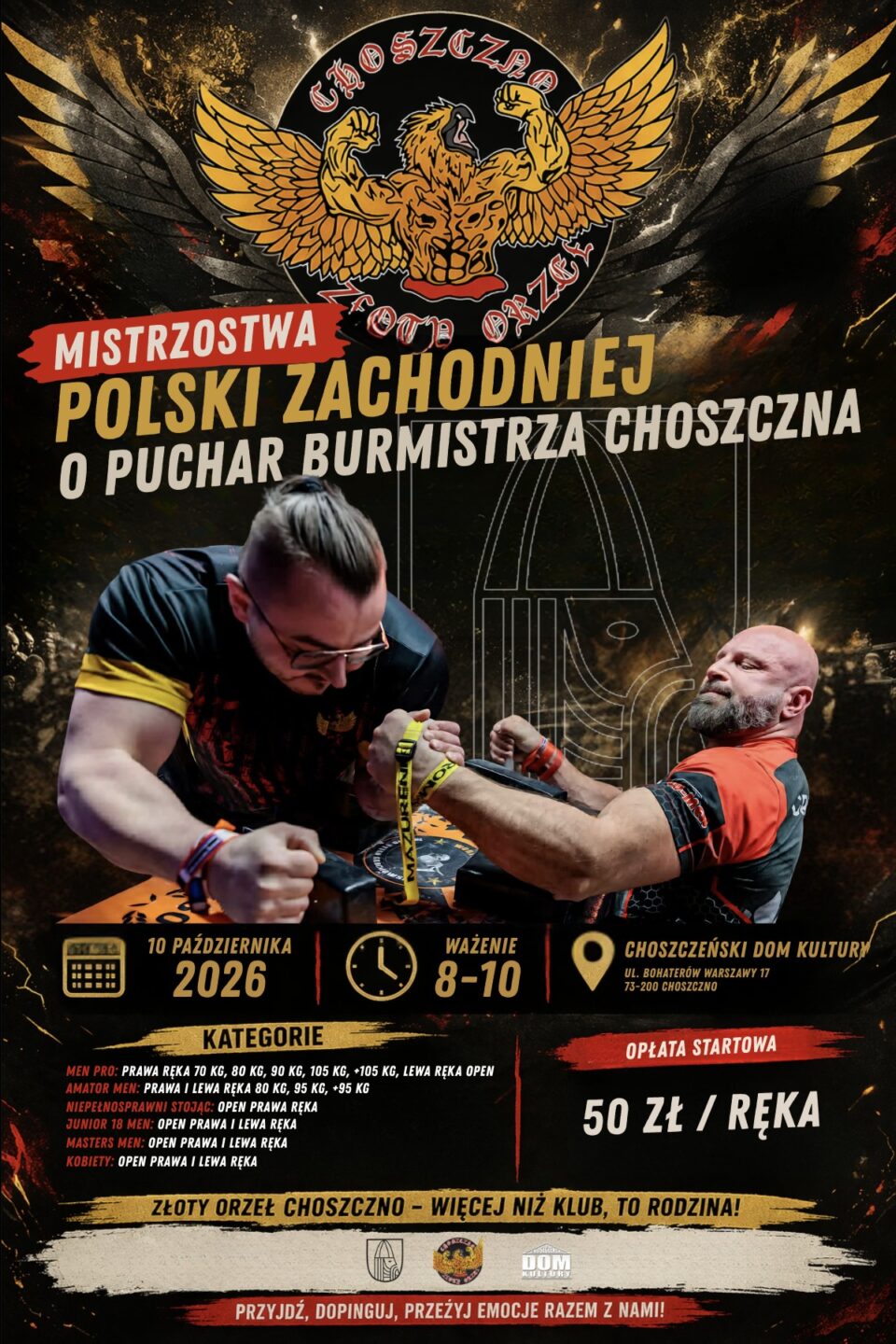 Mistrzostwa Polski Zachodniej w Armwrestlingu już w Choszcznie!