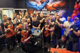 Obecni zawodnicy na sparingach w UKS Armwrestling Poznań
