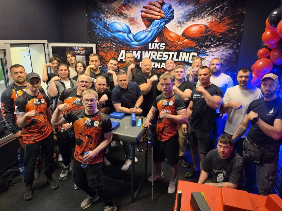 Obecni zawodnicy na sparingach w UKS Armwrestling Poznań