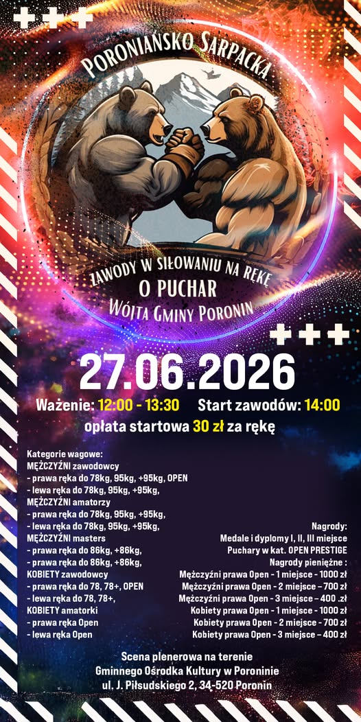 Turniej Poroniańsko Sarpacka 2026 aktualizacja