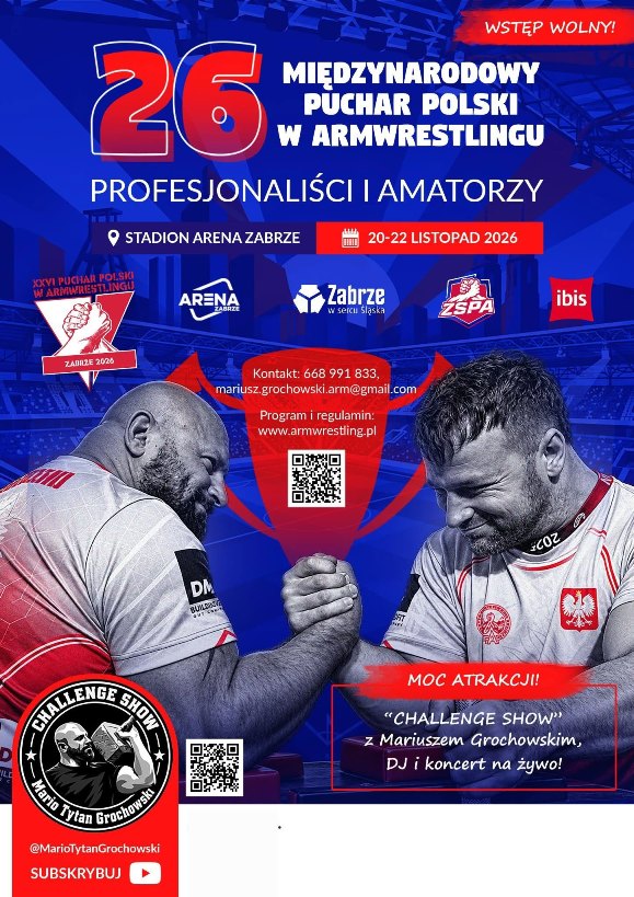 Puchar Polski armwrestling 2026